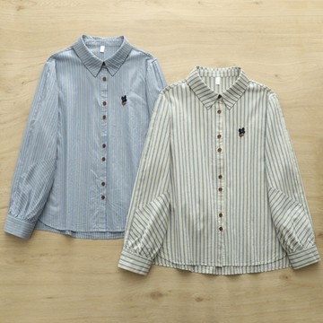 ＊ORead＊文藝卡通刺繡襯衫(2色M,L)