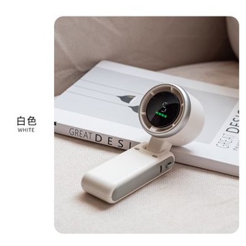 N607渦輪增壓手持小風扇 LED數顯 冰感降溫 手持風扇 充電款