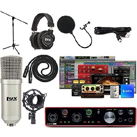 Focusrite Scarlett 8i6 8x6 USB Audio Midi Interface Full Studio Bundle with Creative Music Production Software Kit