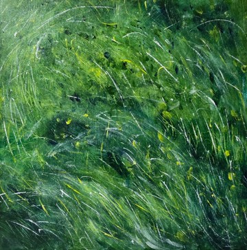 壓克力畫/丙烯藝術/原創手繪【風.動】送禮祝福/30×30裝飾畫