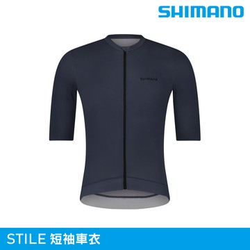 SHIMANO 男 短袖車衣 STILE｜海軍藍 S-XXL (單車上衣 自行車衣 公路車衣)