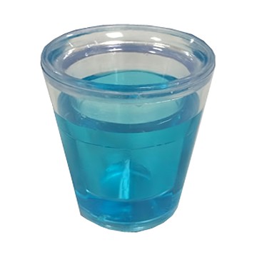 bargogo 巴果果 塑料雙層冰杯 45ml 可保持酒的適飲溫度  藍色  1個