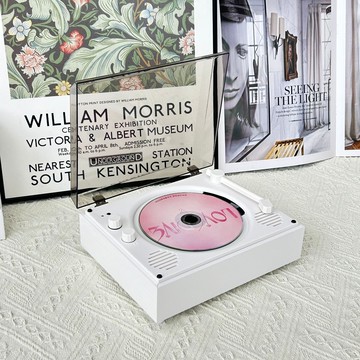 復古CD機音樂光盤專輯播放器戶外便攜式充電款無線藍牙音箱禮物  【鑫弘数码】