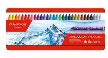 瑞士 CARAN D'ACHE 卡達 NEOCOLOR II 專業級水性蠟筆 30色7500.330【APP滿額下單10%點數(單一帳號最高5000點)】1/31止