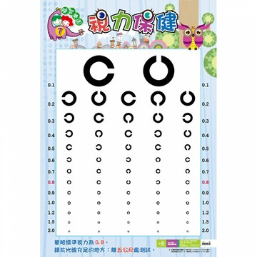 7117 - 視力保健C ( 開智樂園掛圖 海報系列) ☆台灣品牌 L-007