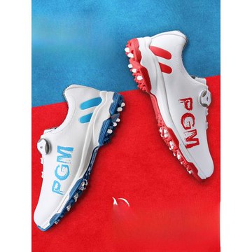 PGM高爾夫球鞋男防水透氣休閑運動鞋旋鈕鞋帶固定釘防側滑golf鞋