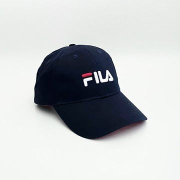 美國百分百【全新真品】FILA 帽子 運動 配件 中性款 棒球帽 經典logo 深藍 DA42
