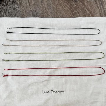 手工編織進口彩蠟線s925銀扣極簡超細萬能鏈吊墜鎖骨鏈紅繩項鏈繩