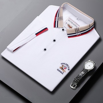 [巴黎精品] 現貨+預購 POLO衫男短袖上衣男裝襯衫男短袖T恤高爾夫球衫吸濕排汗男襯衫-棉質修身透氣休閒男裝5色a1ff23