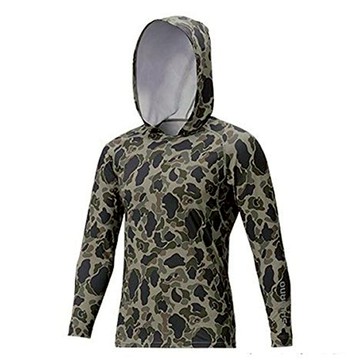 SHIMANO IN-062Q 長袖連帽衫 670670  S  迷彩卡其  1件