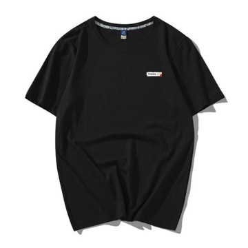 夏季青少年潮牌情侶印花短袖T恤男女學生純棉圓領寬松大碼體恤衫