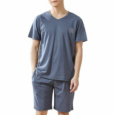 パジャマ メンズ 夏 半袖 ルームウェア 部屋着 ポケット付き 軽い 薄手 快適 軽い 薄手 上下セット 通販 Lineポイント最大get Lineショッピング