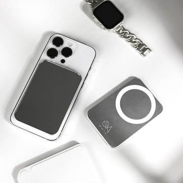 OMIA | MagSafe多功能強磁吸鏡 - 方形銀色