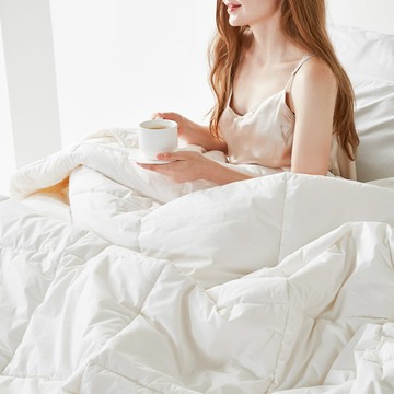 La Pomme Towallrun 40支紗羊毛飯店款棉被  160 x 210cm  四季白