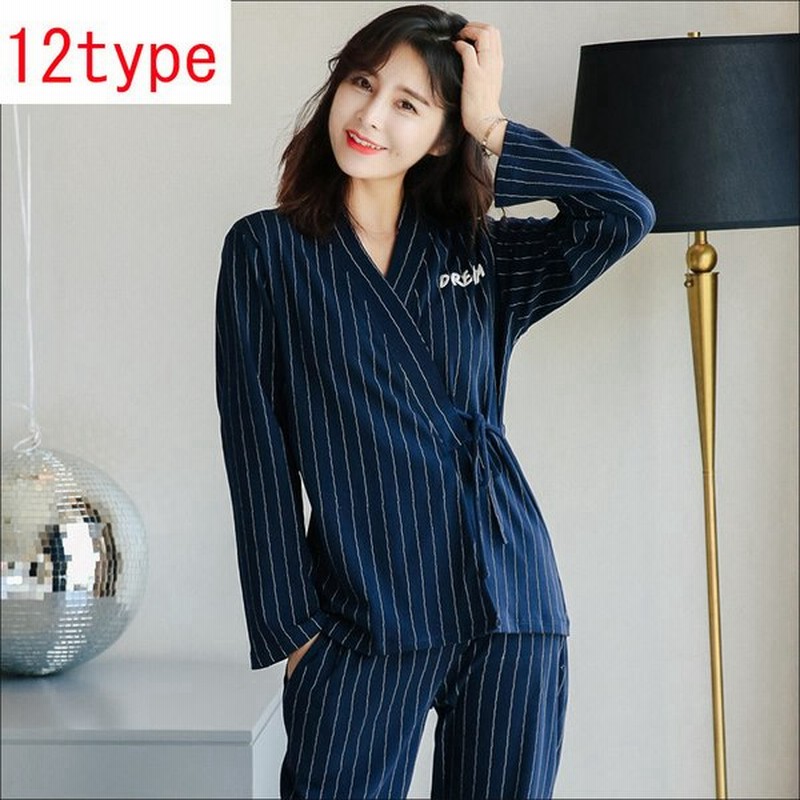 パジャマ ルームウェア レディース 長袖 長ズボン 花柄 浴衣 上下セット 和風 着物 薄手 綿 部屋着 寝巻き 春夏秋 おしゃれ ボーダー柄 花柄 大きいサイズ 通販 Lineポイント最大get Lineショッピング