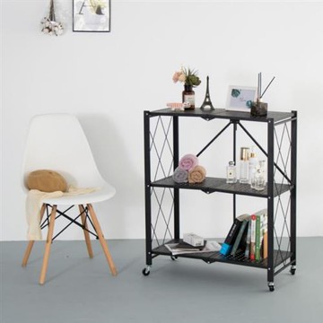 IDEA  鐵藝職人多功能摺疊三層收納架