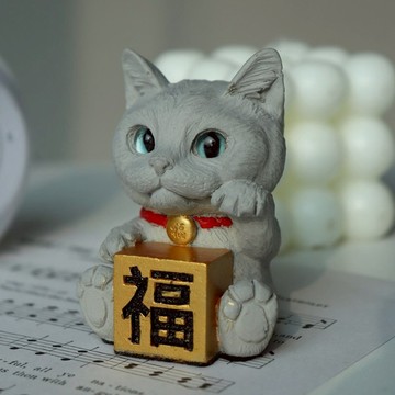 曙MUSE 迷你招福貓擺飾