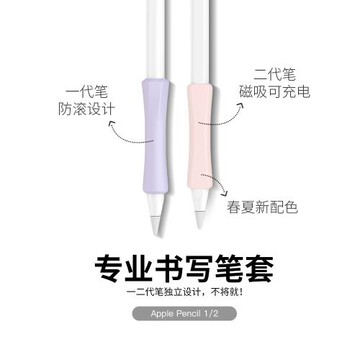 適用蘋果筆握筆套apple pencil pro筆尖套防滑類紙膜硅膠保護套一二代握筆器ipad pencil(USB-C)筆頭保護套