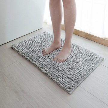 日本霜山 雪尼爾加厚防滑吸水地墊/浴室腳踏墊-45x65cm