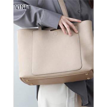 viney時尚托特包2025新款秋冬真皮大容量包包休閑通勤腋下單肩包
