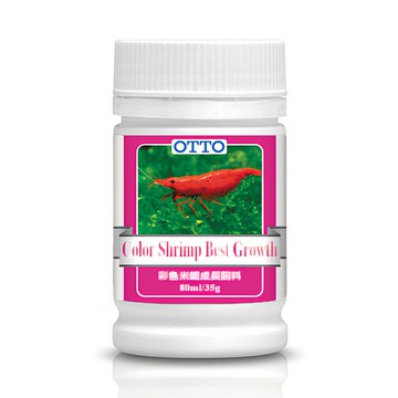 OTTO 建興水族 彩色米蝦成長飼料，80ml/35g  1瓶