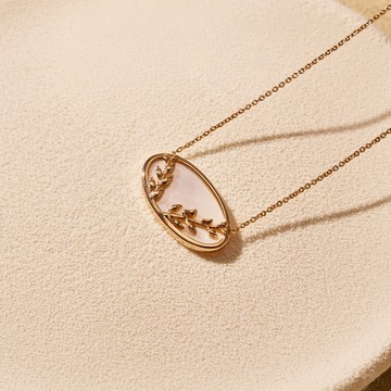 SOIRÉE BY N.Y. 蒔華芮︱ 月桂女神珍珠母貝項鍊 (共兩色)