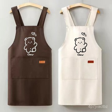 本土出貨🏆透氣帆布圍裙定製logo印字防汙耐臟餐飲專用服務員工作服咖啡圍腰 U9FJ