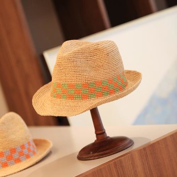 2024春夏拉菲草禮帽草帽女士防曬太陽帽遮陽帽子遮陽帽韓版沙灘帽