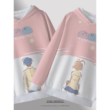 情侶裝團子大家族古河渚岡崎朋也男女衛衣二次元痛衫寬松外套潮流