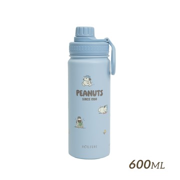 【HOUSUXI】歐拉夫-鎖蓋保溫瓶(附吸管)600ml＜售價已折＞