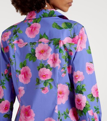 Carolina Herrera Floral cotton-blend shirt
