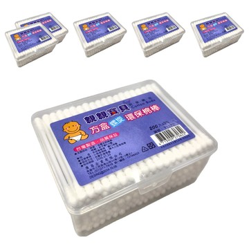 親親寶貝 方盒螺旋環保棉棒  200支  6盒