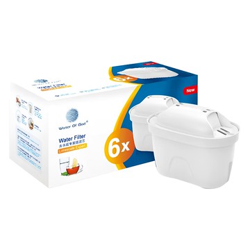 Water Of God 新第五代濾芯 6個  白色  1組
