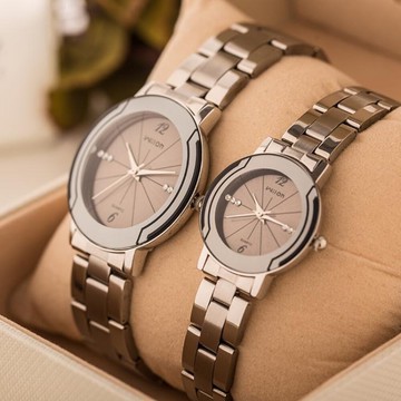 情侶手錶一對韓版潮流學生簡約男女對錶鋼帶石英錶防水時尚款 名創家居館