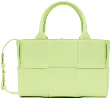 Bottega Veneta 绿色迷你 Arco 托特包