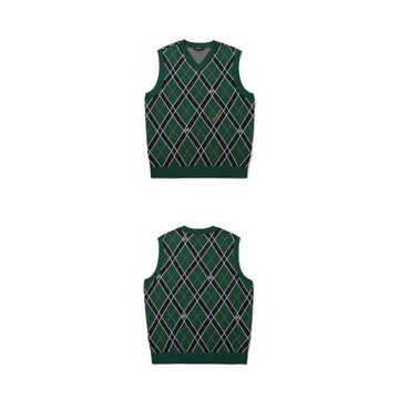 24款秋冬季高爾夫服裝男款V領馬甲包芯紗針織衫時尚百搭休閑運動