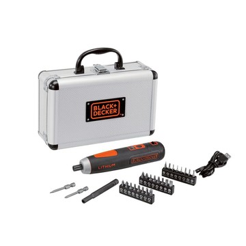 BLACK+DECKER 4V PUSH-GO起子機 限定款鋁盒組