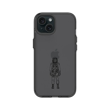 iPhone 15 Clear 酷墨灰 - NASA - 太空宇航員 (Black)