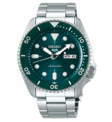 seiko SK037 精工5號 Sports 系列  SK037 4R36-07G0M(SRPD61K1) 運動時尚潮流機械腕錶 / 綠色面 42.5mm｜樂天領券現折★全館特惠中★指定刷卡回饋10%