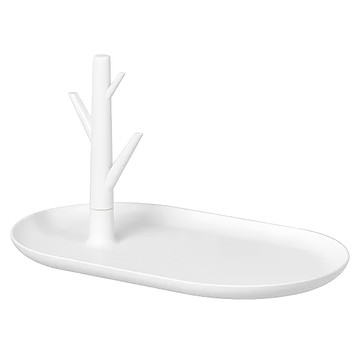 里特 多功能置物盤 白色 28.1 x 17.1 x 15.7cm