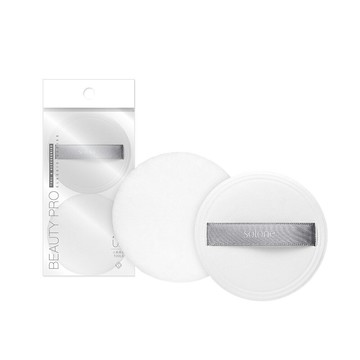 Solone 雪紗柔霧短絨粉撲/圓形(2入/嫩粉餅粉撲)~優惠價:80元｜岡山戀香水