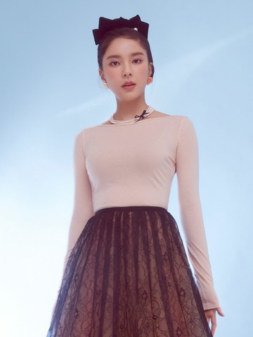 No. 8 Top - Peach Beige