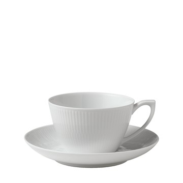 平邊白瓷 - 萬用杯碟280ml(本商品不提供破損保證)