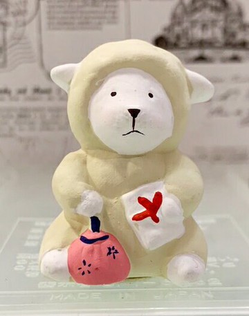 【震撼精品百貨】日本精品百貨 日本動物招財擺飾/陶瓷擺飾-羊#46321 震撼日式精品百貨