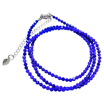 青晶石項鍊 3mm 藍色/18W-299