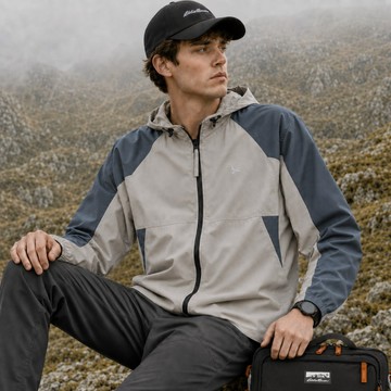 【Eddie Bauer】中性 涼感機能外套-灰色拼接 1JKA-121006-03