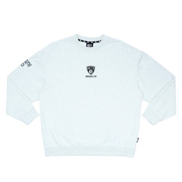 NBA 胸前隊徽 長袖上衣 大學T 籃網隊