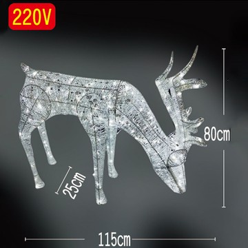 低頭麋鹿-銀(白光) SCL-110S