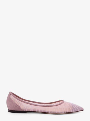 Love Flat glittered tulle ballerinas - JIMMY CHOO - gender_Woman
