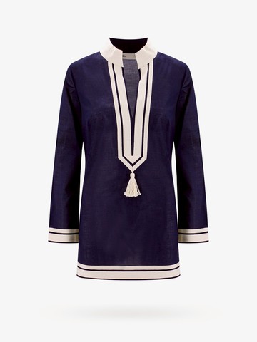 Tunic dress with contrasting profile - TORY BURCH - gender_Woman